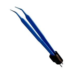 Pinzas bipolares de bayoneta de acero inoxidable, manuales, de 7.75 pulgadas, activadas con el pie, instrumentos quirúrgicos amarillos de Ariston en venta - Product Image 1