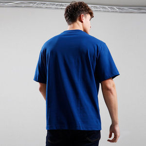 <b>Mens</b> Royal Blue Oversized Short Sleeve Cotton T-<b>Shirt</b> Custom Logo OEM ODM Wholesale Apparel - Product Image 5