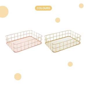 Panier de rangement industriel en métal de qualité supérieure, organisateur durable pour le rangement sur le comptoir de cuisine - Product Image 5