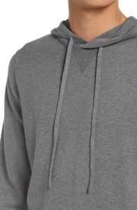 High Quality Custom Cotton Velour Half Zip Hoodie for Men Heavyweight Oversized with Logo and Digital Printing for Winter - Product Image 4