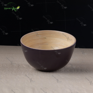 Elegant Eco-Friendly <b>Bamboo</b> Salad <b>Bowls</b> Vietnam Crafted Natural Wood Products for Serving Foods and Fruit from Vietnam - Product Image 3