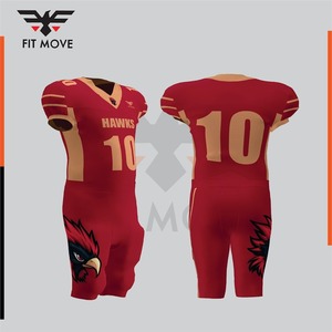 Nouveauté, style unique, ensemble d'uniformes de football américain, 100% polyester, nom de l'équipe personnalisé, impression numérique, unisexe, adulte - Product Image 4