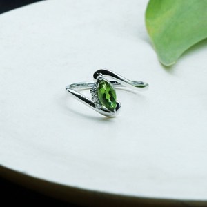 Natural Green Tourmaline <b>Ring</b> Handmade Gemstone Jewelry For Women October Birthstone Everyday <b>Statement</b> <b>Ring</b> - Product Image 6