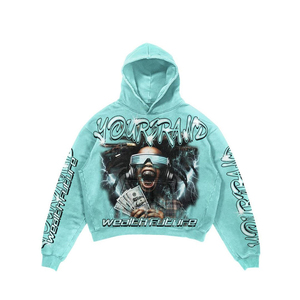 Survêtement pour homme OEM ODM, design personnalisé, qualité supérieure, 100% coton, écologique, respirant, streetwear, à capuche, épais et doux - Product Image 4