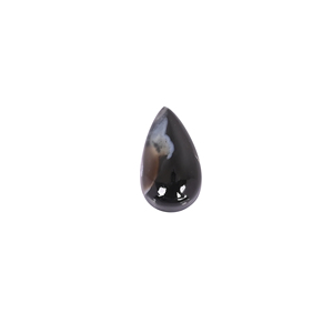 Natural <b>Black</b> Sardonyx Pear Shape Cabochon Gemstone 19x11mm High Quality Loose Gemstone for Jewelry Making - Product Image 1