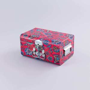 Trade <b>Trunk</b> Mint Green <b>Metal</b> <b>Storage</b> Box Set Rectangular Hinged Lid Stackable Design Classic Style <b>Trunks</b> for Sundries - Product Image 6
