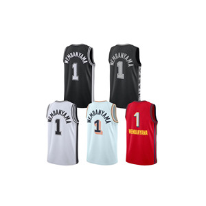 Wholesale Basketball Jersey Set Men Quick Dry Sportswear Custom Team Uniform Breathable Polyester Training Jersey Shorts - Product Image 2