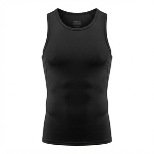 Tactical & Athletic Gym Training Muscle <b>Vest</b> Quick-Dry <b>Men</b>’s <b>Compression</b> Undershirt - Product Image 6