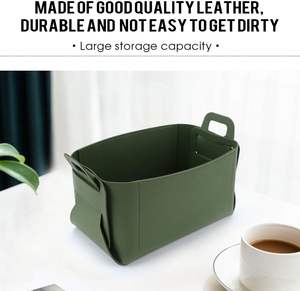 Organisateur de table en cuir pour homme : porte-monnaie, montre, téléphone, pièces de monnaie – Rangement de bureau, organiseur de chevet, idéal pour les voyages - Product Image 4