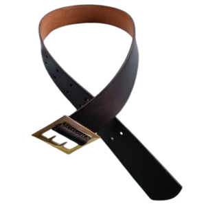 Ceinture en cuir véritable pour homme avec boucle à plaque, style vintage décontracté, marron et noir, reproduction américaine, ceintures en cuir avec boucle GA - Product Image 4