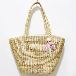 Eco-Friendly Hyacinth Rectangle Multifunction <b>Straw</b> Flower Gift <b>Basket</b> Handmade Rustic Creative Woven Portable - Product Image 2