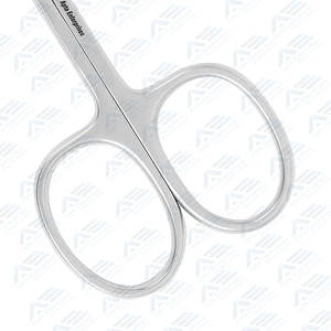 Tijeras rectas de acero inoxidable de primera calidad para recortar uñas y cuidar las cutículas, herramienta de manicura de precisión para dedos de las manos y los pies - Product Image 4