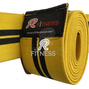 ผ้าพันเข่าแบบยืดหยุ่นสำหรับออกกำลังกาย RC Fitness Wear ทนทาน ระบายอากาศได้ดี เหมาะสำหรับยกน้ำหนัก เพาเวอร์ลิฟติ้ง พร้อมแถบตีนตุ๊กแก - Product Image 2