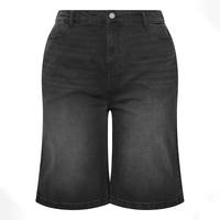 Shorts de Mezclilla para Mujer, Estilo Vintage Sexy Y2K, Corte Medio Regular, Transpirables, Ecológicos, con Cinturón, Lazo, Estampado de Encaje y Pedrería, OEM