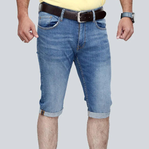 Pantalones Cortos de Mezclilla Casuales de Alta Calidad, Estilo Desgastado, Precio al por Mayor, Ropa Deportiva para Exteriores, Personalizados de Fábrica, Holgados para Hombre, Fitness - Product Image 4