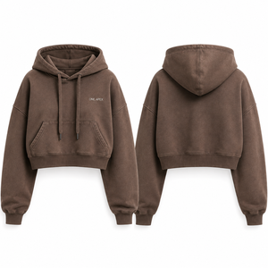 Sweat-shirt à capuche oversize pour femme ONE APEX, en coton molletonné lourd lavé, respirant, style streetwear - Product Image 6