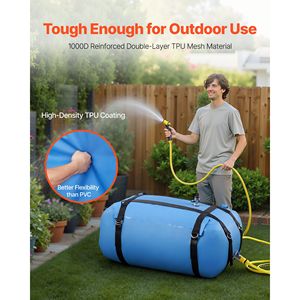 Serbatoio d'Acqua Pieghevole in TPU da 35 Galloni, Grande Capacità, Portatile e Impermeabile per Escursionismo - Product Image 3