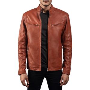 Chaqueta de Cuero Genuino para Hombre, Estilo Urbano, Informal, con Letras, Impermeable, Cortavientos, Ligera y Cómoda, 2026 - Product Image 1