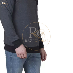 Premium Quality <b>Men</b> <b>Sweatshirt</b> Wholesale Custom <b>Crewneck</b> Pullover Light Weight Casual Wear Solid Color <b>Sweatshirt</b> - Product Image 6