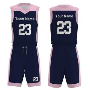 Tenue de Basketball Personnalisée sur Mesure pour Équipe - Ensemble Maillot Col V en Mesh - Vêtements de Sport Respirants et de Haute Qualité à Séchage Rapide Unisexe Adultes - Product Image 1