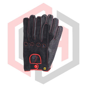 Gants de sécurité classiques en cuir noir pour hommes, OEM ODM, vente en gros, doux, respirants, anti-coupure, antidérapants, personnalisables - Product Image 2