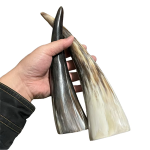 Corne à boire Viking en matériau organique de haute qualité, avec bordure en laiton, faite à la main, écologique, forme naturelle, cadeau de Noël - Product Image 5