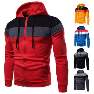 Sweat à capuche zippé personnalisé imprimé sur toute la surface, 100 % coton molletonné épais, thermique pour l'hiver, brodé, décontracté - Product Image 3