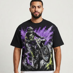T-shirt personnalisé 100% coton jersey imprimé, style vintage tendance, manches courtes, unisexe, coupe confortable pour l'été - Product Image 4