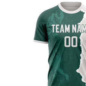 Maillots d'équipe pour hommes, impression par sublimation, maillots de football pour hommes, personnalisés avec nom et numéro - Product Image 5