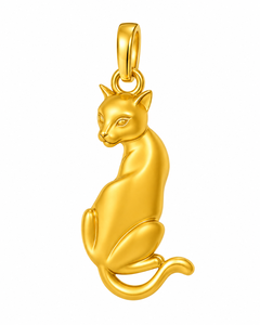 Cute Cat Animal Lover Necklace 18k Gold Plated 925 Sterling Silver Charm Pendant Handmade Pet <b>Memorial</b> <b>Gift</b> Jewelry - Product Image 2