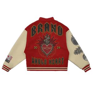 Veste d'équipe scolaire pour hommes, personnalisée avec le logo du fabricant, de haute qualité, 100% laine, coupe-vent, chauffante, écologique, pour l'hiver - Product Image 3