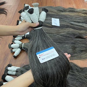Extensiones de Cabello Humano Vietnamita Gris Premium en Oferta, 100% Natural Virgen en Paquetes, Cabello de Alta Calidad - Product Image 2