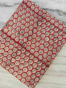 Hand Block Printed Multi Color Combed Cotton Eco-friendly Voile Fabric Dress Shirt Curtain Cover <b>Sewing</b> Garment Girls <b>Bag</b> - Product Image 3