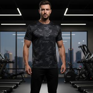 Camiseta Deportiva de Tela Reciclada Sostenible al por Mayor, Camiseta para Correr Ligera y Transpirable, Ropa Deportiva Personalizada para Hombre - Product Image 6
