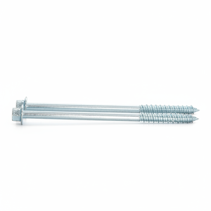 Vis à tête hexagonale en acier au carbone zingué classe 4.8 6.8, filetage partiel, M6-M12, métrique/pouce, DIN/ANSI, modèle PDC 13, pour bois - Product Image 2
