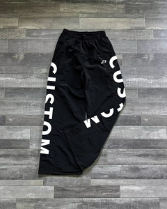 Pantalon de survêtement large personnalisé pour homme, en nylon léger, style streetwear, taille élastique, coupe décontractée, approvisionnement en gros OEM - Product Image 5