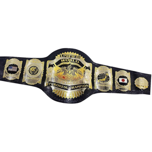Cinturón de Campeonato de Lucha Libre Puroresu Unificado Mundial Premium, Cinturón de Título Personalizado con Banderas Internacionales, Calidad Premium - Product Image 2