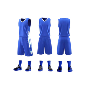 Ensemble de maillots de basket-ball respirants pour hommes, personnalisables, 100% polyester, réversibles - Product Image 1