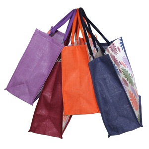 Eco-Friendly Reusable Jute Tote Bag with Padded Rope Handle Unique Fashionable Design PP Laminated Shopping Bag - Product Image 6