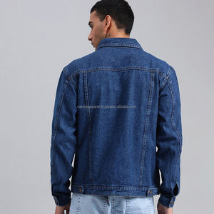 Ropa Nardon, venta al por mayor, chaqueta vaquera de invierno ajustada para hombre personalizada, nuevo diseño de moda, informal, teñido liso, hecho de algodón vaquero - Product Image 3