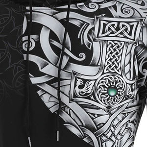 Sudadera con Capucha de Forro Polar Sublimado Transpirable de 300g para Hombre, Diseño 3D Personalizado, Estilo Urbano - Product Image 3