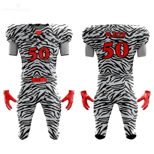 Ensembles de football américain OEM de haute qualité 2026 en polyester 100 %, séchage rapide, évacuation de l'humidité, respirants, couleur unie pour équipe, vente en gros - Product Image 1