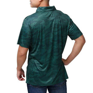 Polo camouflage pour homme, manches courtes, séchage rapide, polyester tissé, style décontracté, polos pour homme - Product Image 5