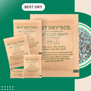 BEST DRY ECO 66g Natural Bentonite Clay Desiccant PAC 100% Purity Moisture Absorber Mold Preventer Paper Chemicals Chemical - Product Image 2