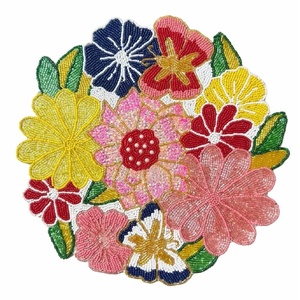 Nouveau design fait main, set de table en verre perlé à motif floral, pour mariage, fête et décoration intérieure - Product Image 4