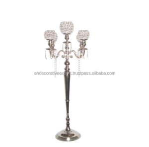 Candélabre de conception Unique attrayant 5 bras pièce maîtresse décorative pour la décoration de mariage candélabre fait main en métal de conception de luxe - Product Image 3