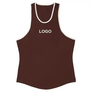OEM Custom Design Men's Gym Stringer Tank Top Plus Size Canton Fitness <b>Running</b> <b>Singlet</b> Casual Print Jersey for Winter Sports - Product Image 2