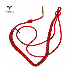 Cordón de hombro hecho a mano de alta calidad al por mayor, cordón para silbato, cordón de seguridad, color personalizado, accesorios para uniformes ceremoniales - Product Image 1