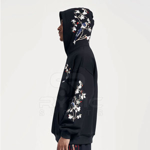 Collection de sweats à capuche brodés pour hommes, style streetwear hip-hop, coupe ample, épais et confortable, design minimaliste moderne - Product Image 2