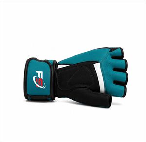 Gants de cyclisme d'extérieur personnalisés, demi-doigts, respirants, protection UV, en cuir de vachette, unisexes, pour le sport, la gym et le fitness - Product Image 4
